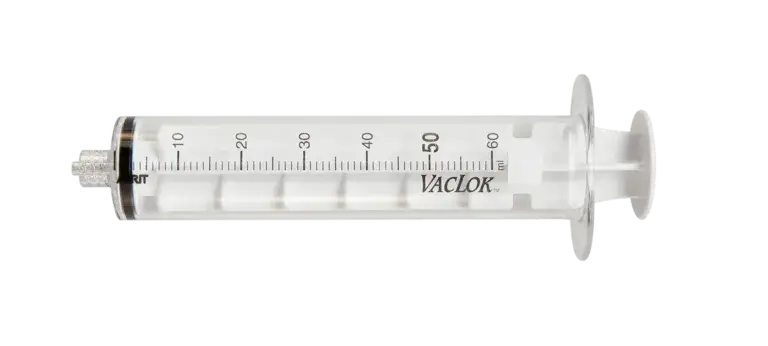 A syringe with a needle, showcasing its design and functionality for medical use.